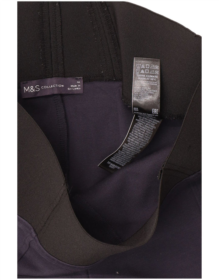 Leggings pentru femei Marks & Spencer UK 14 Medium Bluemarin Blue Viscose