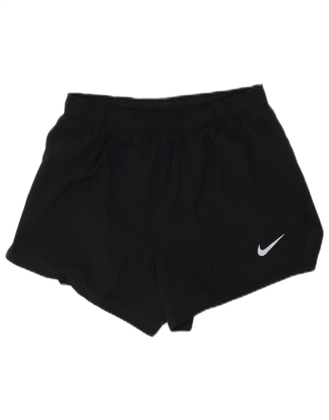 Pantaloni scurți sport Nike Dri Fit pentru femei UK 12 Poliester mediu negru