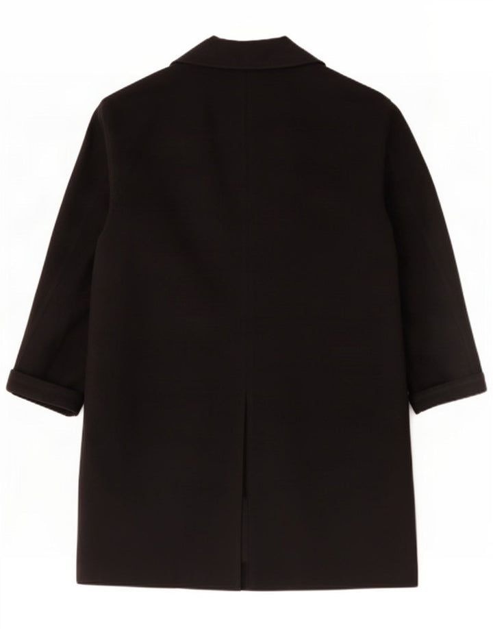 Topshop pardesiu supradimensionat pentru femei UK 14 mare bumbac negru