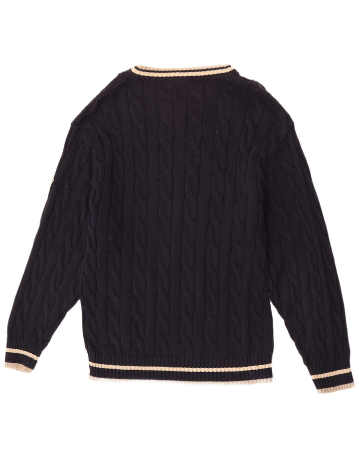 Pulover pentru bărbați Camel Active cu decolteu în V, bumbac mediu albastru bleumarin