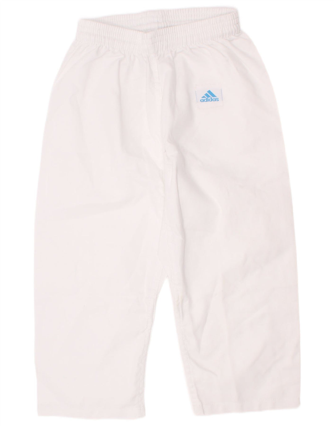 Pantaloni de trening Adidas Crop pentru baieti 7-8 ani poliester alb