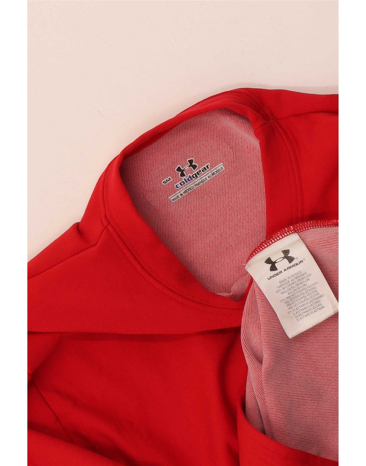 Under Armour pentru bărbați Cold Gear Top cu mânecă lungă, mic, roșu, nailon