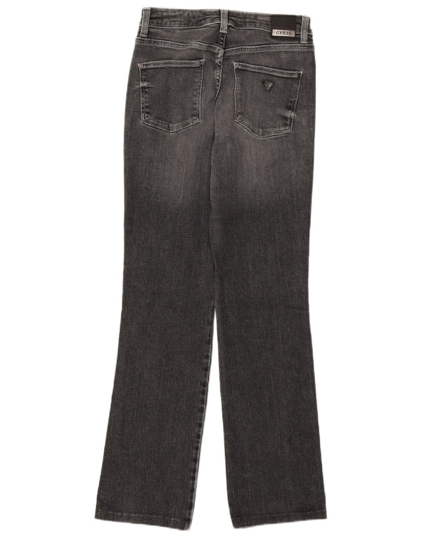 Blugi drepti GUESS pentru femei cu talie medie W27 L30 gri