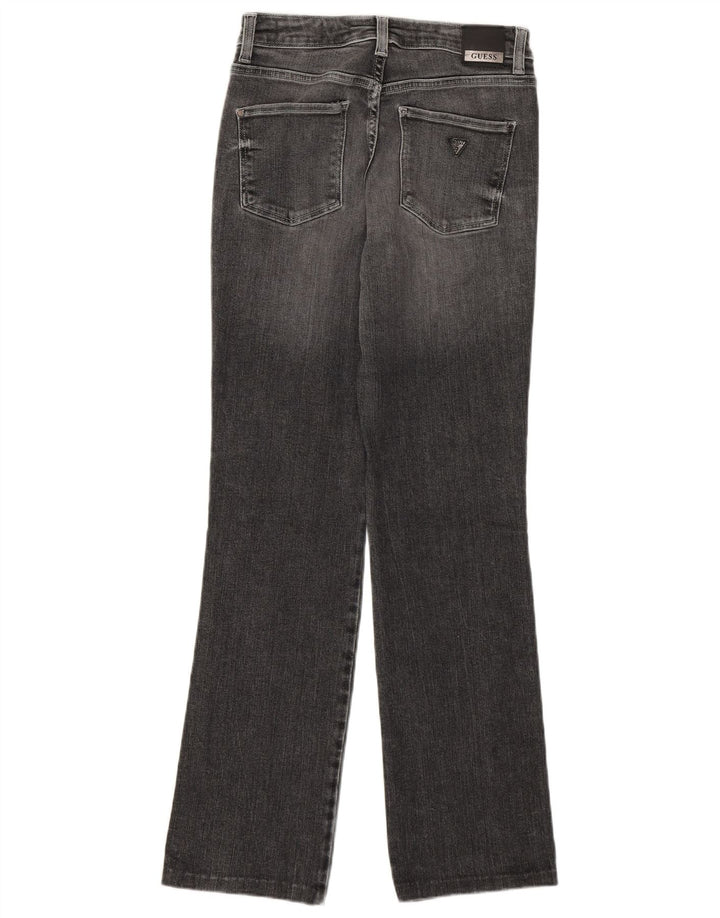 Blugi drepti GUESS pentru femei cu talie medie W27 L30 gri