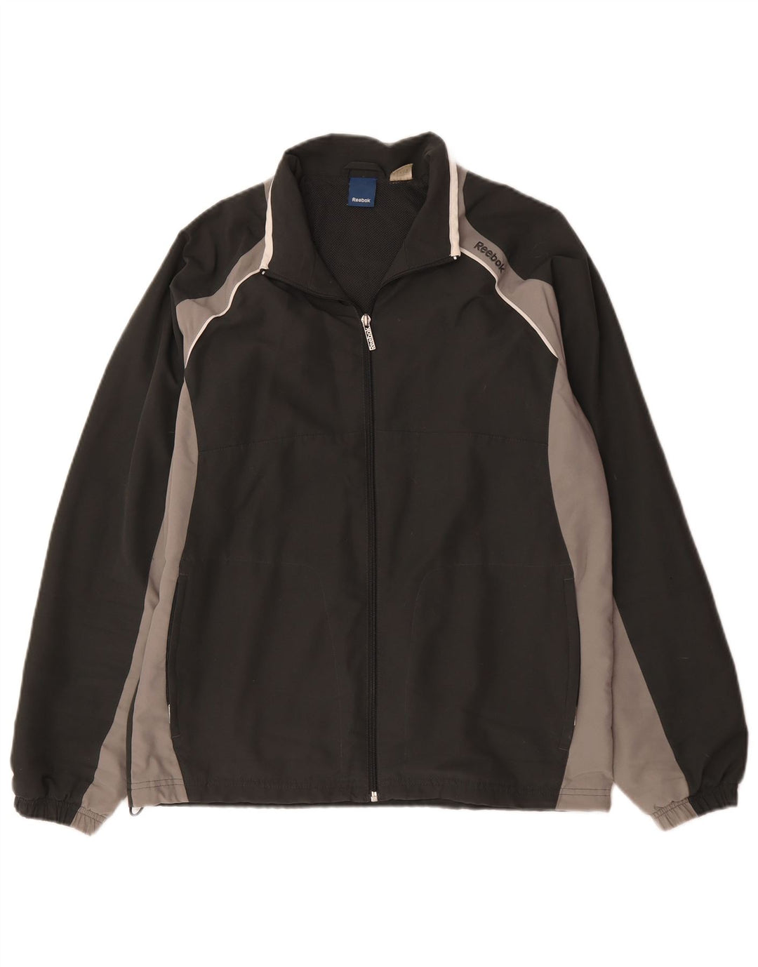 Jachetă de trening pentru bărbați Reebok, negru, poliester color bloc