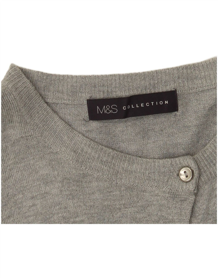 Pulover cardigan pentru femei Marks & Spencer UK 10 mic gri