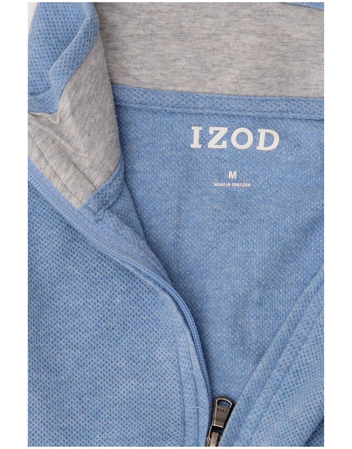 Pulover pentru femei IZOD, cu fermoar, cu gât, UK 14, albastru mediu