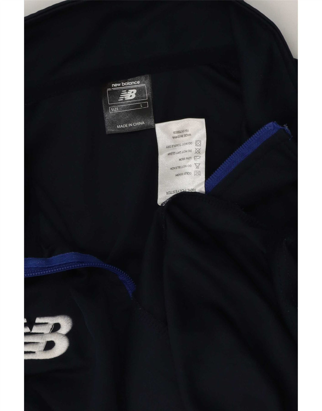 Top de trening cu pulover grafic New Balance pentru bărbați, mare, bleumarin
