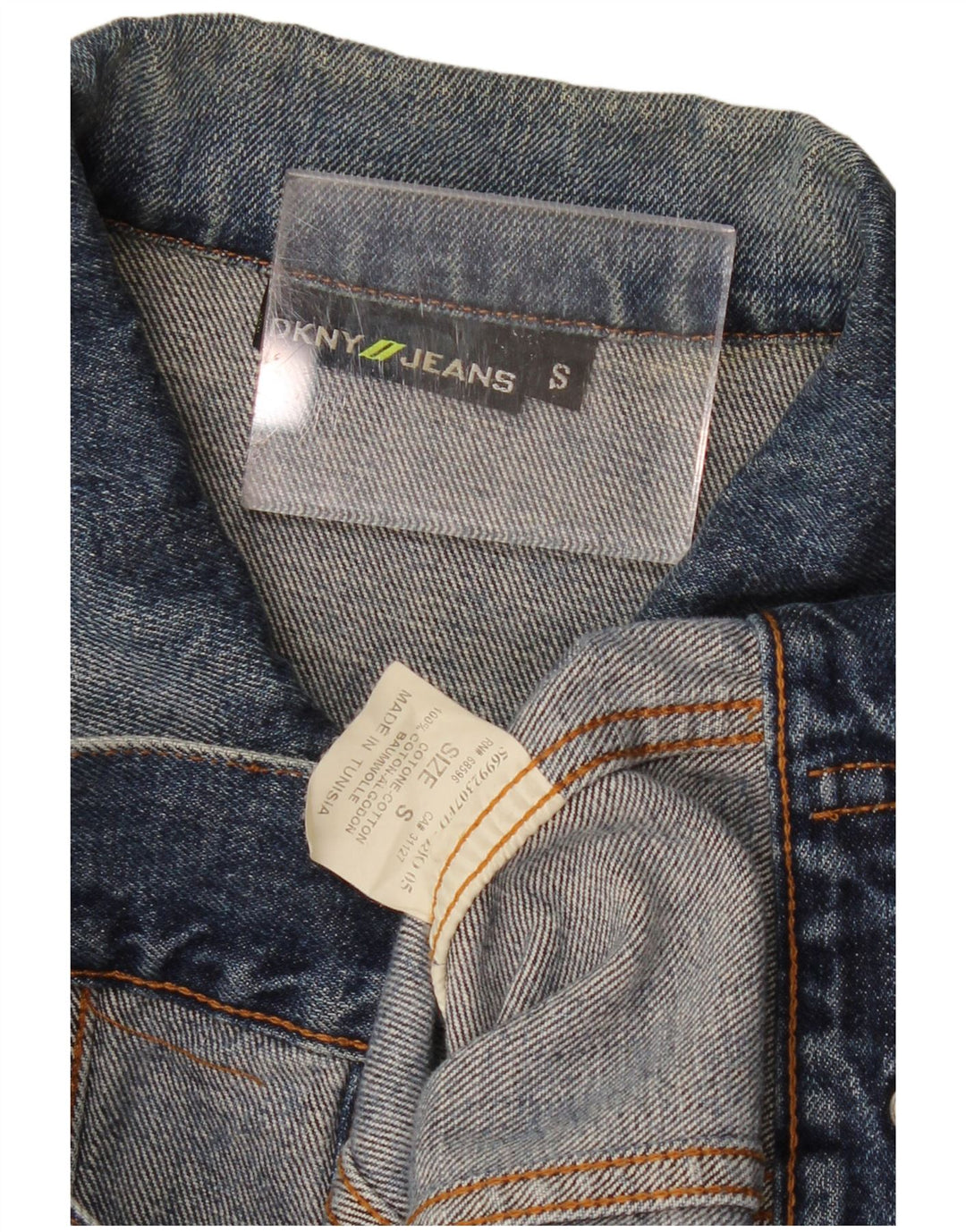 DKNY Jachetă de blugi pentru bărbați UK 36 Small Blue Bumbac