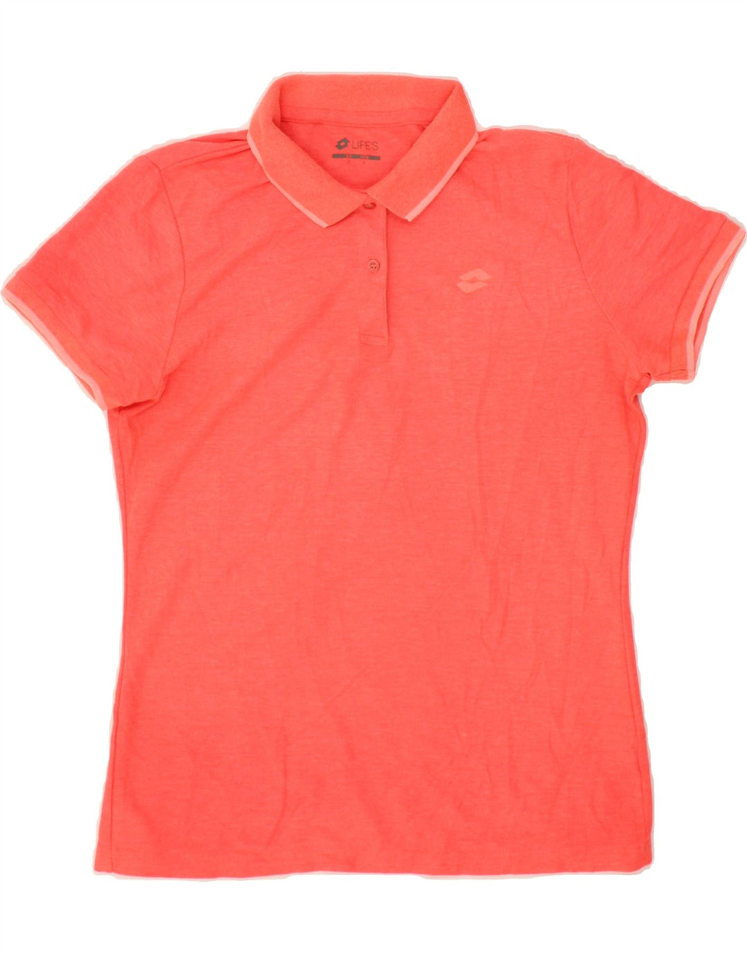 LOTTO Womens Polo Shirt UK 14 Large Pink Vintage Lotto and Second-Hand Lotto from Messina Hembry 
