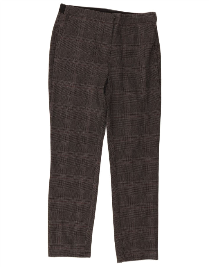 Pantaloni de costum slim pentru femei Zara Mediu L28 L27 Gri Check