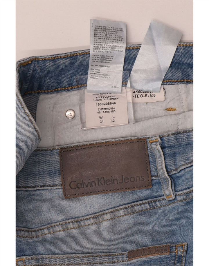 Blugi slim pentru bărbați Calvin Klein W31 L32 Bumbac albastru