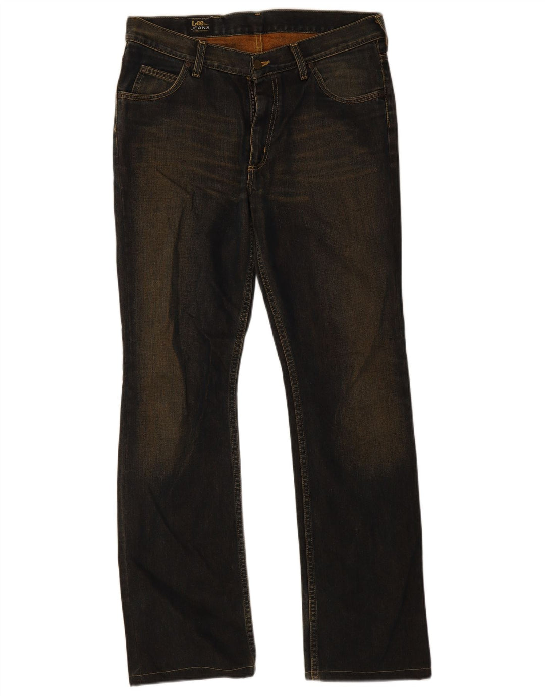 Blugi pentru bărbați Lee REED Bootcut W33 L34 bumbac bleumarin