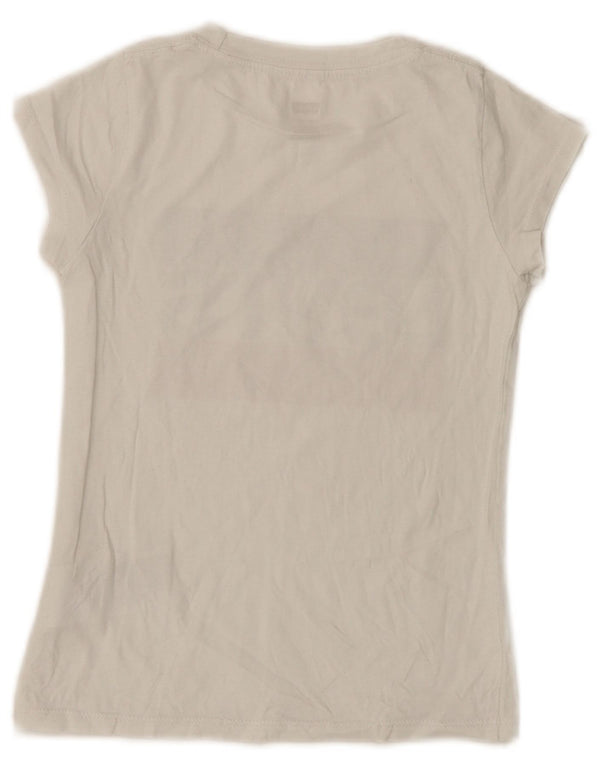 Tricou Grafic Fete Levi's Top 7-8 Ani Bumbac Alb