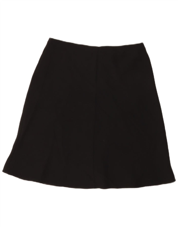 Fustă A-Line pentru femei Marks & Spencer UK 14 Large W32 Poliester negru
