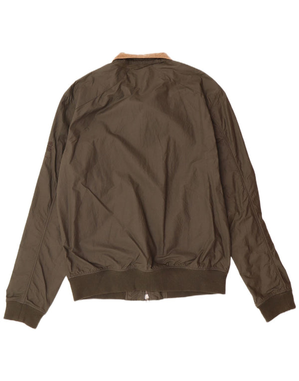 BARBOUR Jachetă Bomber pentru bărbați UK 40 Large Kaki Poliamidă