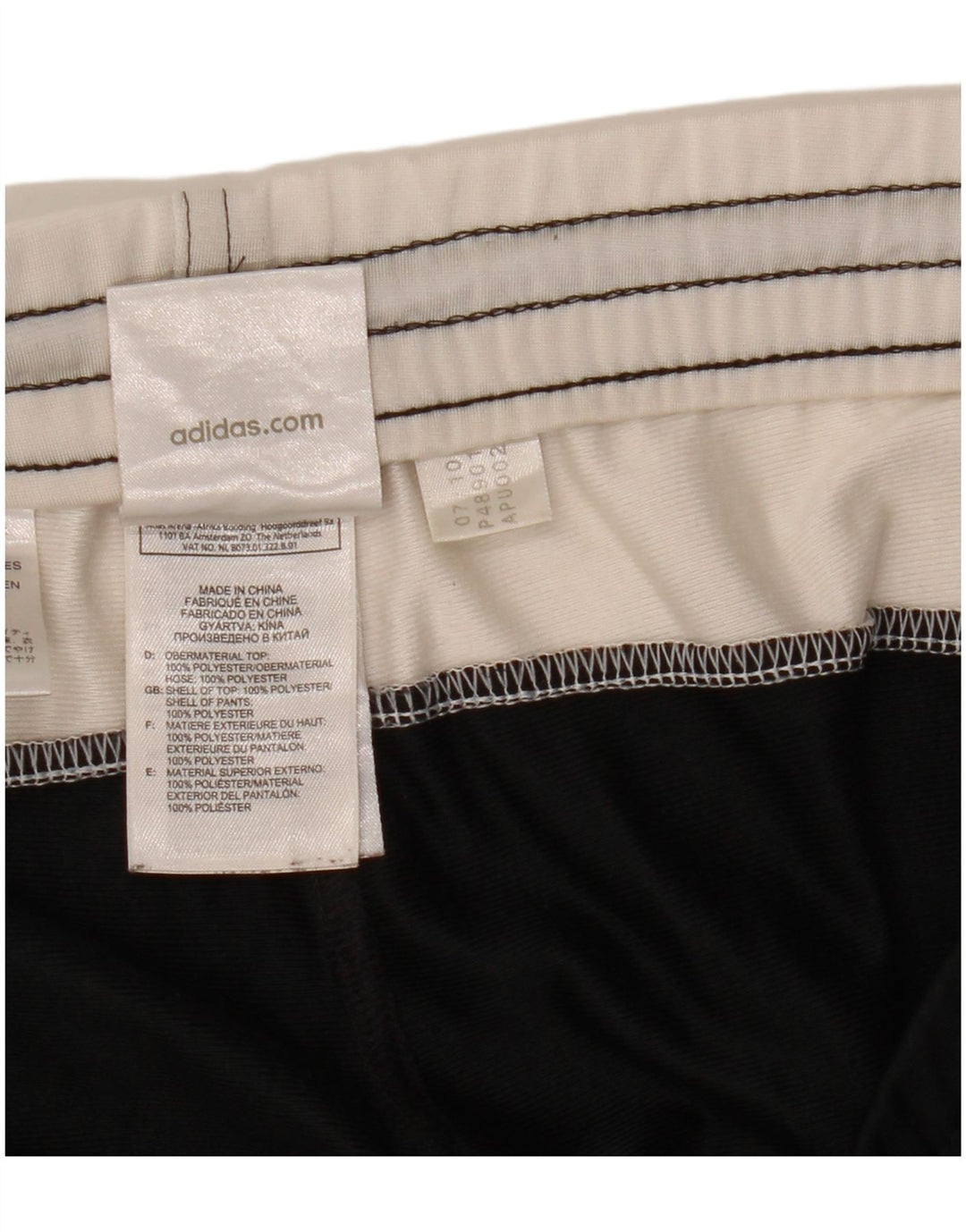 Pantaloni de trening Adidas pentru bărbați UK 40/42 Medium Black Colorblock Poliester