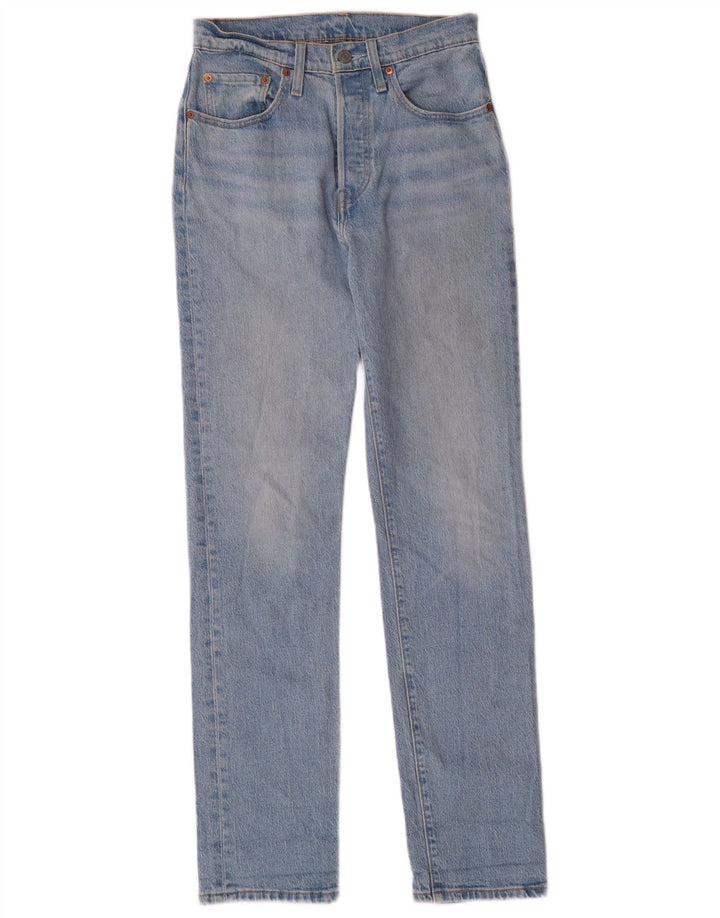 Blugi drepti pentru femei LEVI'S 501 W27 L32 Bumbac albastru