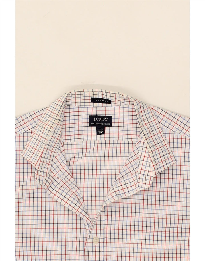 J. CREW Mens Thompson Shirt Large Multicoloured Check Cotton Vintage J. Crew and Second-Hand J. Crew from Messina Hembry 
