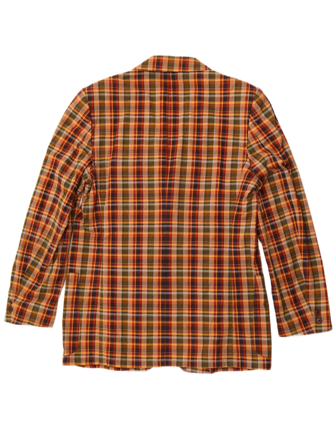 Jachetă pentru bărbați VINTAGE cu 2 nasturi IT 54 2XL, bumbac cu carouri multicolore