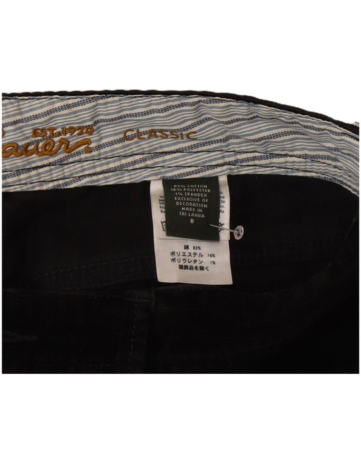 Pantaloni clasici din velur pentru femei Eddie Bauer US 8 Medium W30 L32 Negru