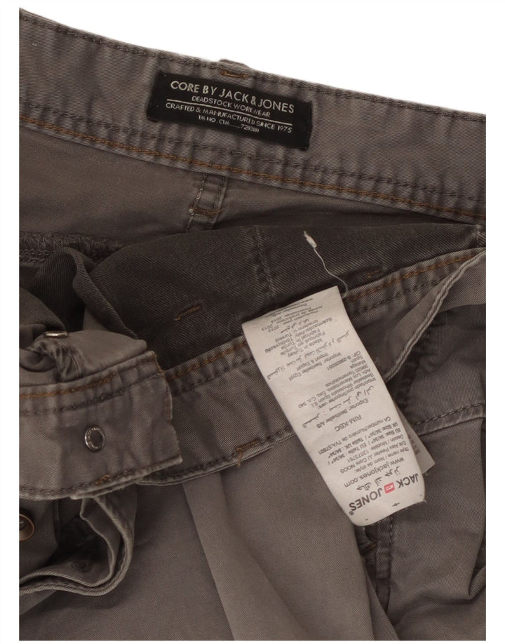 Pantaloni scurți chino pentru bărbați Jack & Jones W34, bumbac gri mare