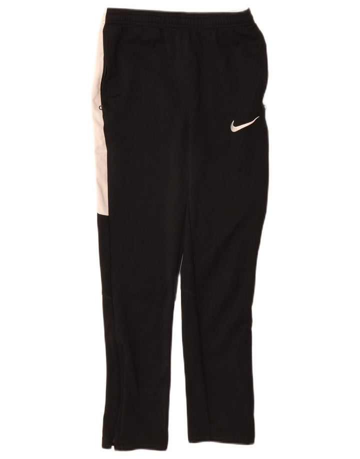 Pantaloni de trening NIKE pentru băieți 10-11 ani, mediu negru, color block