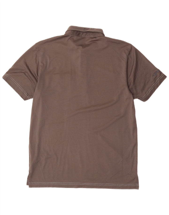 Cămașă polo TRAVIS MATHEW pentru bărbați, bumbac gri mediu