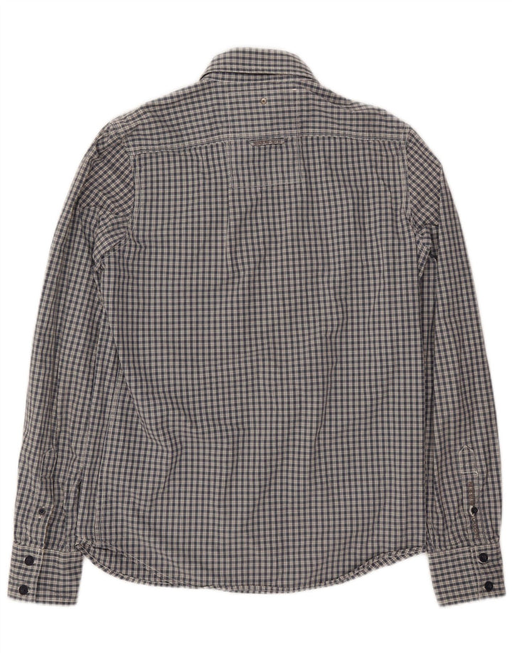 Cămașă pentru bărbați Superdry din bumbac cu carouri albastre mari