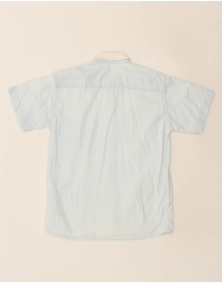 CASUCCI Boys Graphic Short Sleeve Shirt 9-10 Years Blue Vintage Casucci and Second-Hand Casucci from Messina Hembry 