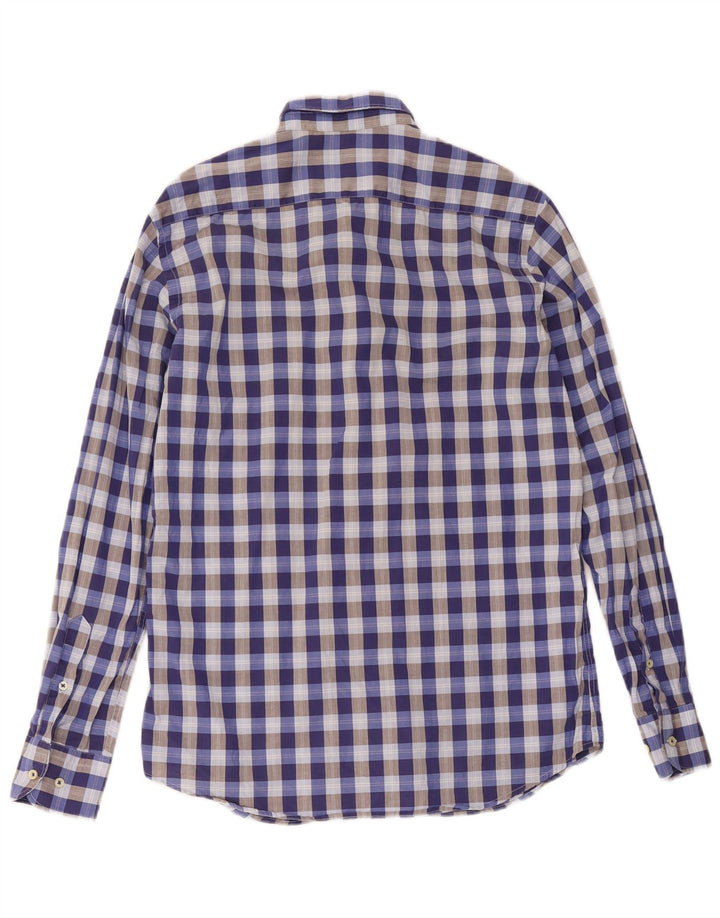 Cămașă Massimo Dutti pentru bărbați, cu croiala lejeră, albastră medie
