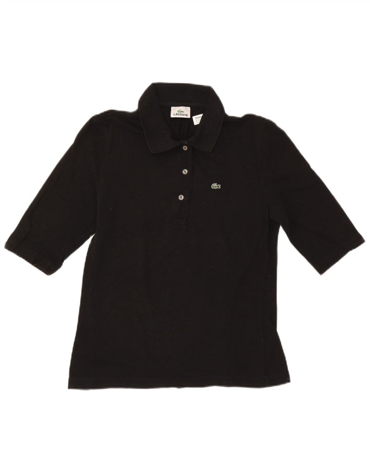 Tricou polo Lacoste pentru femei Mărimea 42, mare, negru, bumbac