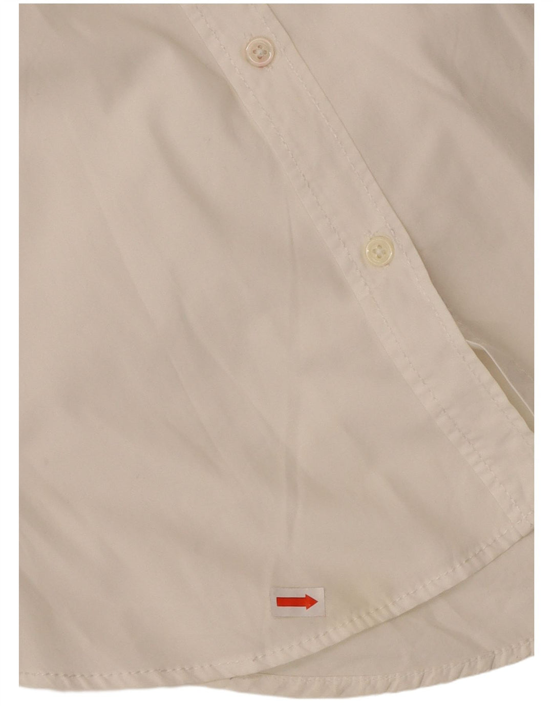 Cămașă supradimensionată pentru femei BENETTON UK 6 XS Bumbac alb