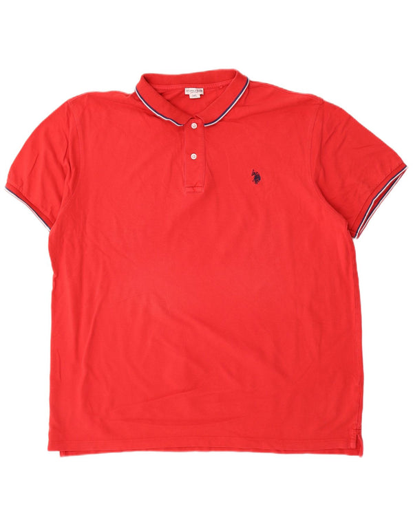 U.S. Polo Assn. Cămașă bărbați 3XL bumbac roșu
