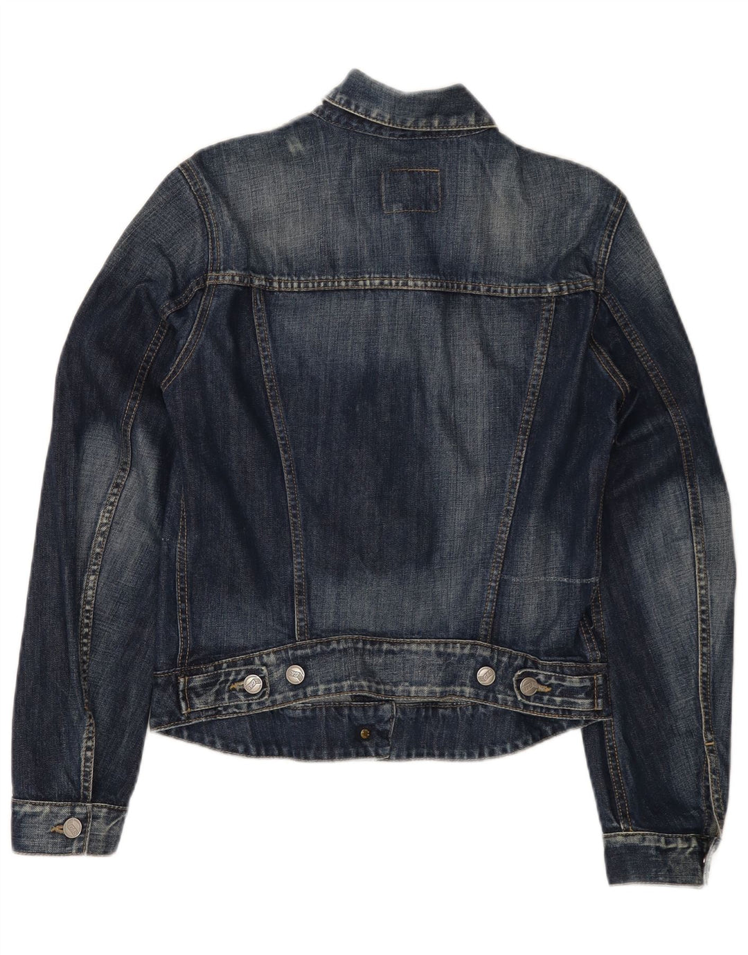 Jachetă de blugi pentru femei Gas UK 12, bumbac, albastru bleumarin mediu