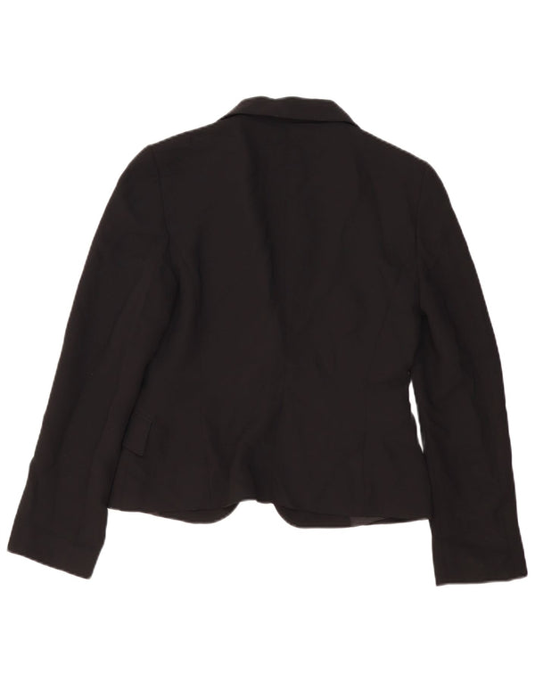 Blazer pentru femei Zara cu 1 nasture EU 38 Poliester mediu negru