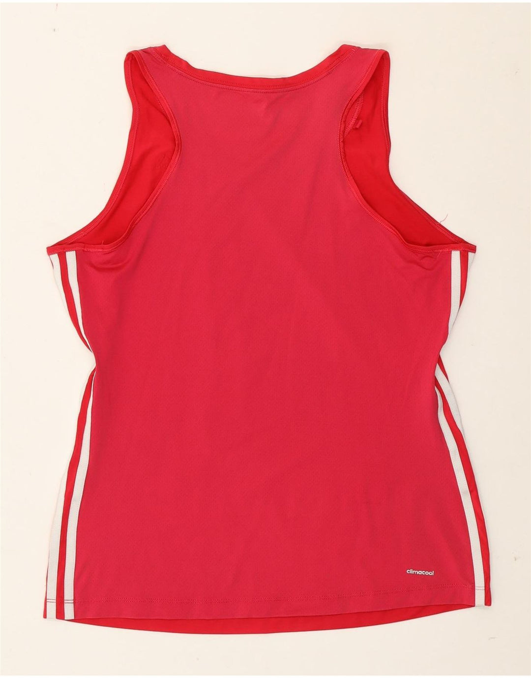 Vest Top Climacool pentru femei Adidas Marea Britanie 16/18 Poliester roz mare