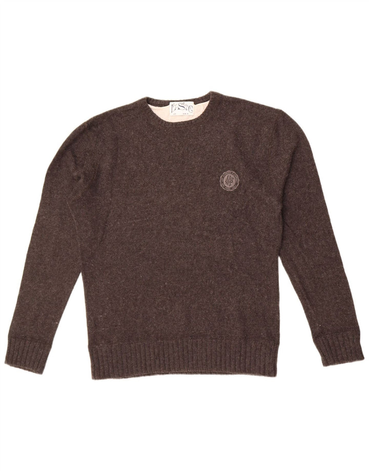 Pulover Levi's pentru femei cu gât crew pulover UK 14, bumbac gri mediu