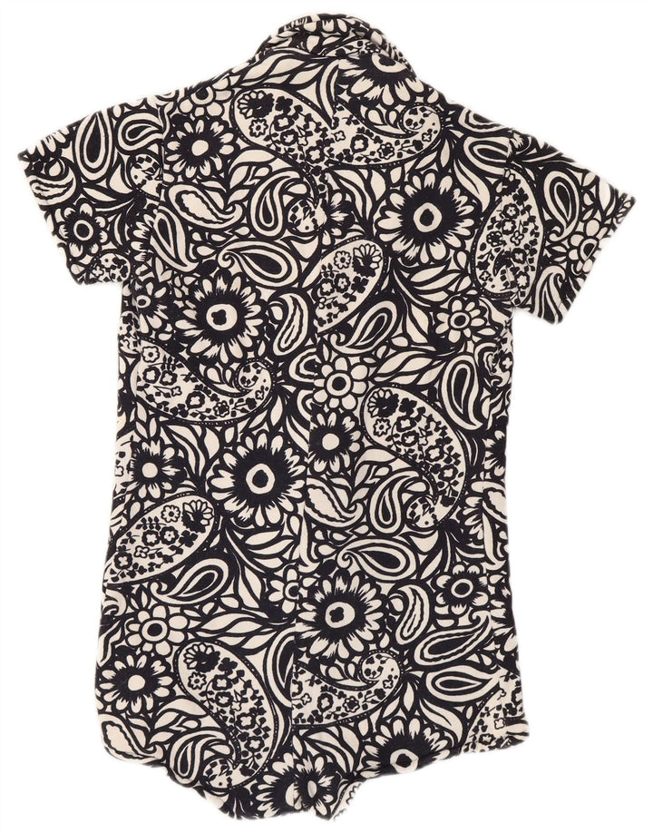 Body vintage pentru femei IT 44 Medium Black Paisley