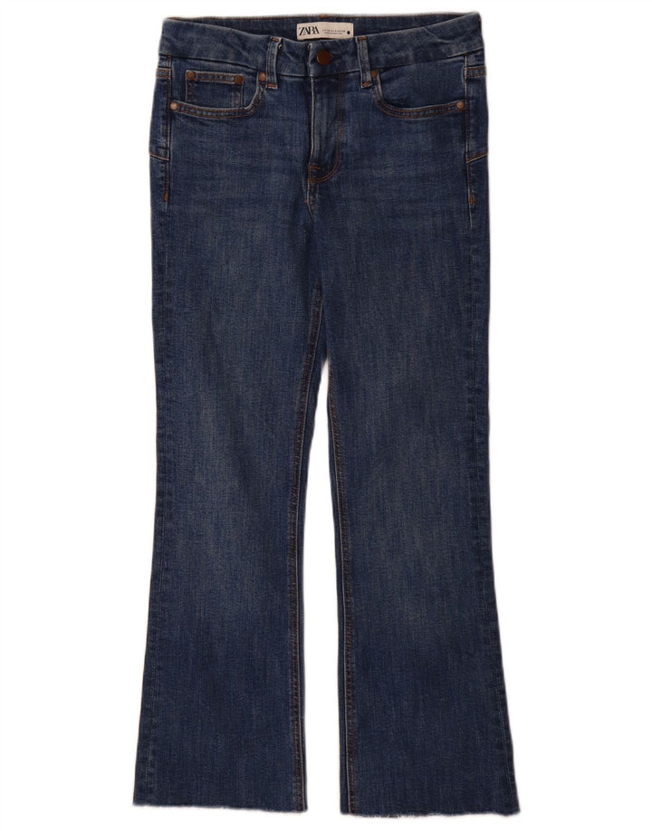 Blugi Zara Femei Bootcut EU 36 XS W26 L28 Albastru