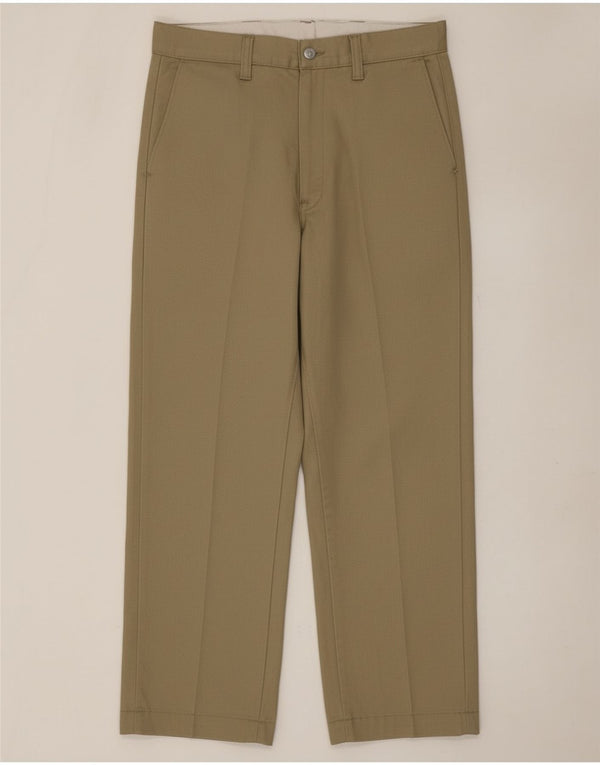 Pantaloni chino drepți pentru bărbați Dickies L34 L30 Kaki Poliester