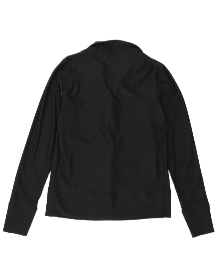 Jachetă de top pentru trening Nike pentru femei UK 12 Poliester mediu negru