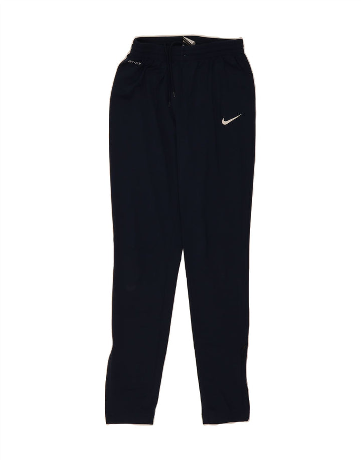 NIKE Womens Dri Fit Tracksuit Trousers UK 8 Small  Navy Blue Polyester Vintage Nike and Second-Hand Nike from Messina Hembry 