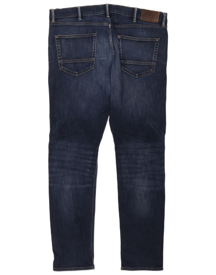 Blugi subțiri pentru bărbați Marks & Spencer W38 L33 Bumbac bleumarin