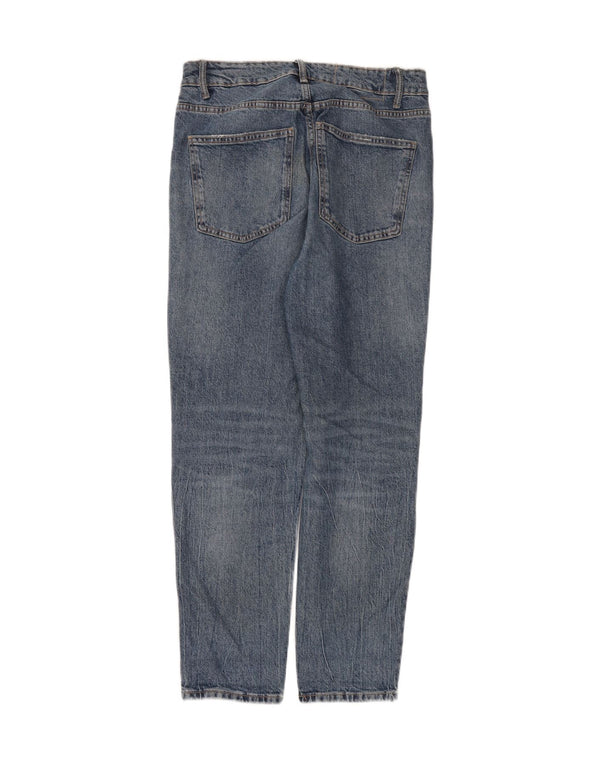 Blugi conici pentru femei Zara EU 40 Medium L30 L28 Bumbac albastru