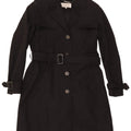 Trench pentru femei Hobbs UK 12 bumbac mediu negru