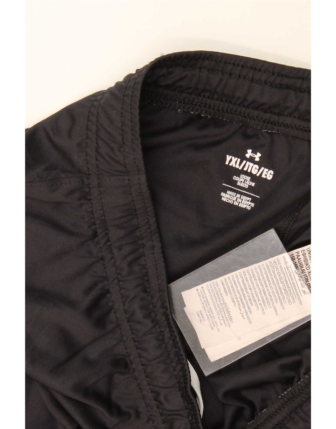 Pantaloni scurți sport Under Armour pentru băieți 13-14 ani XL poliester negru