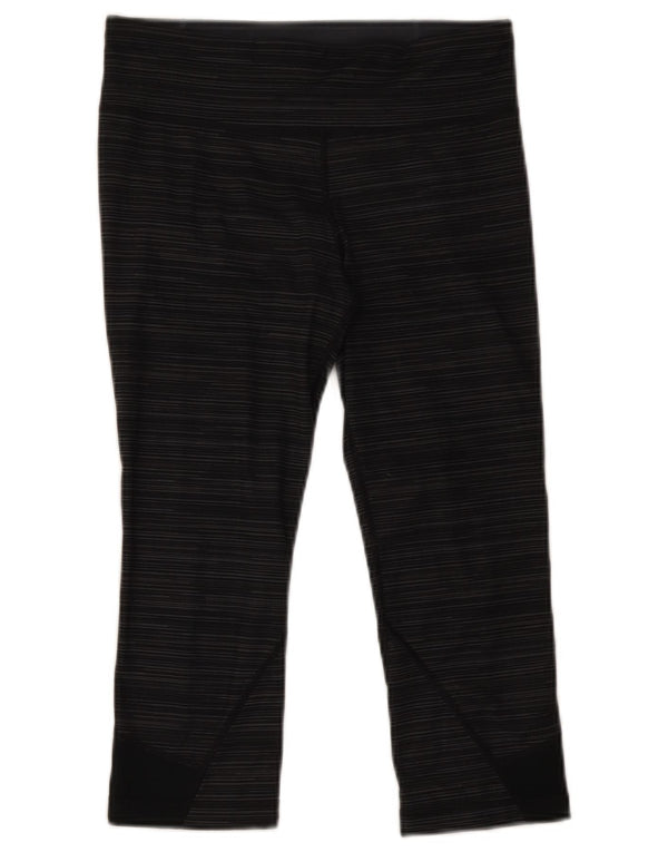 Leggings Capri Under Armour pentru femei UK 10, poliester cu dungi gri mici