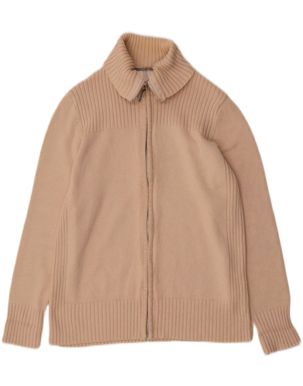 Pulover cardigan pentru femei Marks & Spencer UK 20 2XL bumbac bej