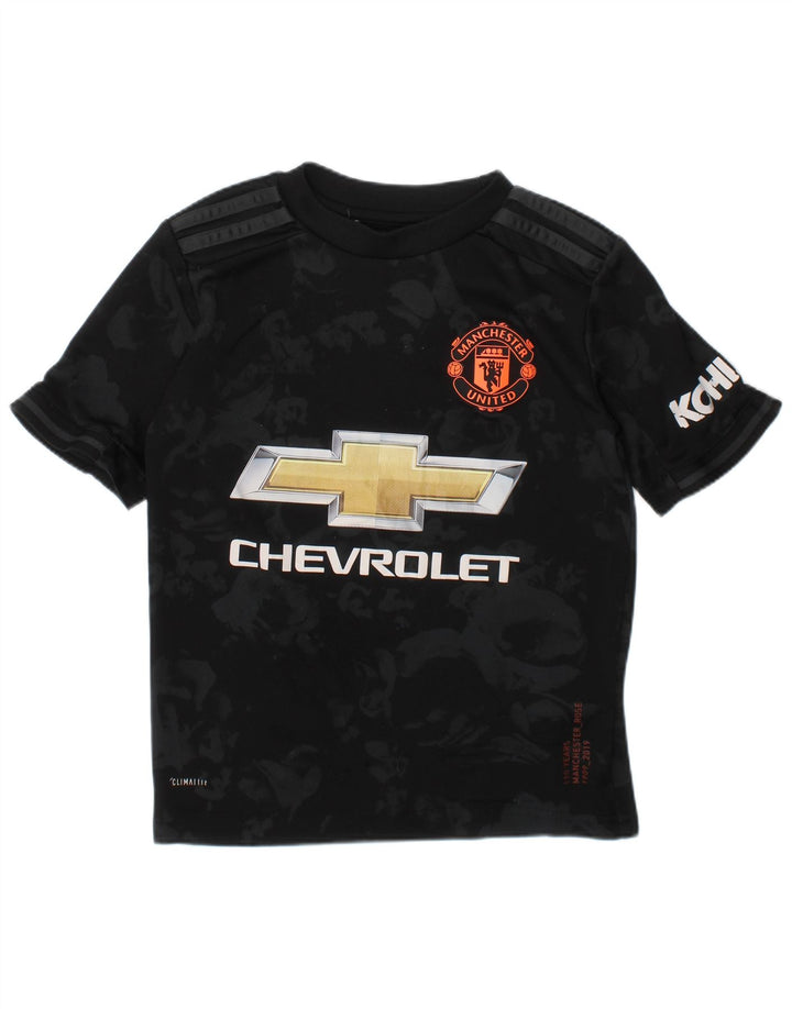 Tricou grafic Adidas pentru băieți Top 7-8 ani XS poliester negru